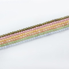Faceted Zircon Beads Strand