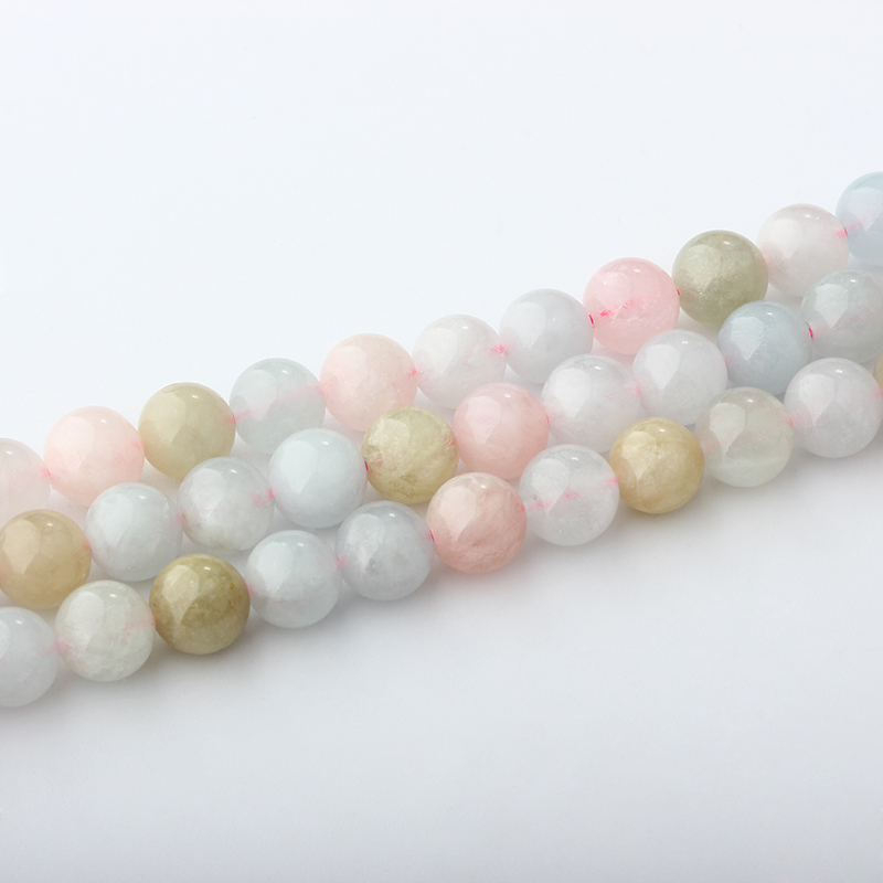 Round Morganite Beads Strand