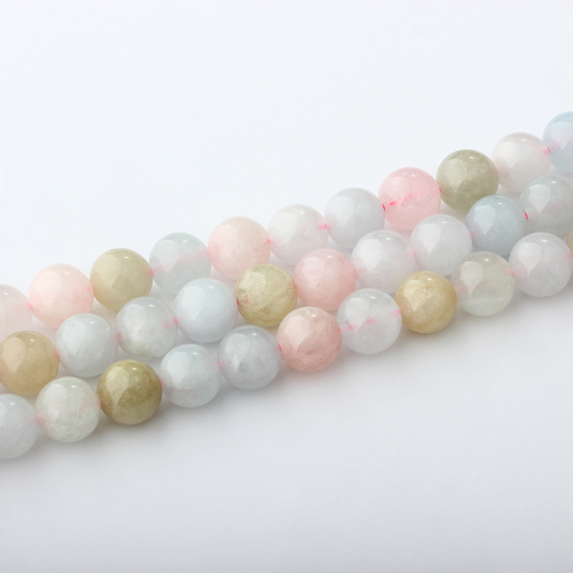 Round Morganite Beads Strand