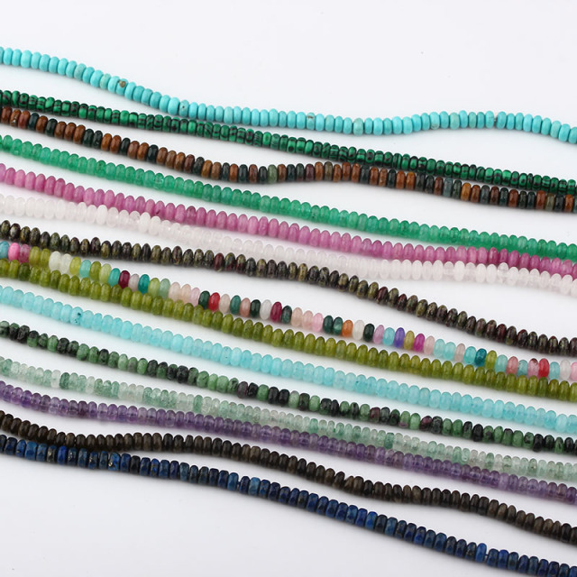 Colorful Rondelle Beads Strand