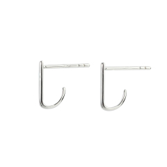 Sterling Silver Simple Polished Earlobe Stud 2022 New Trend