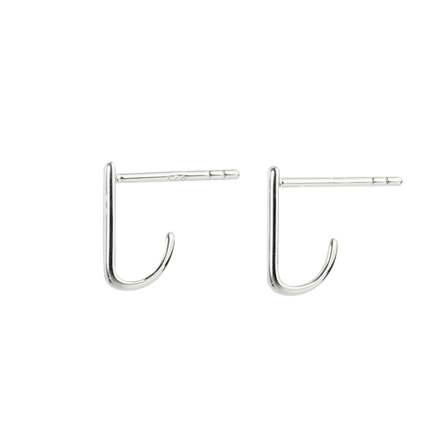 Sterling Silver Simple Polished Earlobe Stud 2022 New Trend