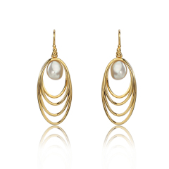 925 Sterling Silver Baroque Pearl Earring Hook