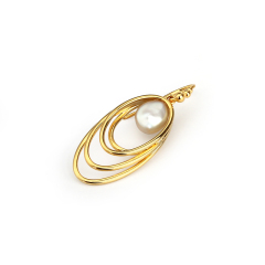 925 Sterling Silver Baroque Pearl Earring Hook