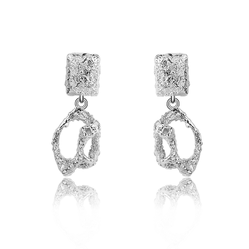 925 Sterling Silver Hammered Earring Studs