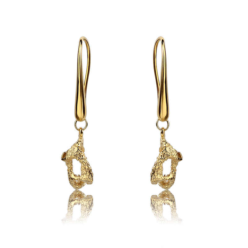 925 Sterling Silver Raised Hammered Earring Hook