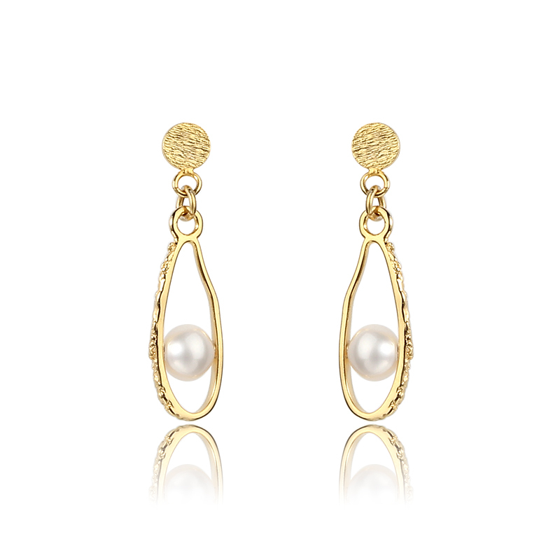 925 Sterling Silver Baroque Pearl Earring Studs
