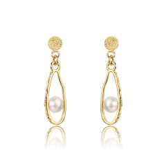 925 Sterling Silver Baroque Pearl Earring Studs