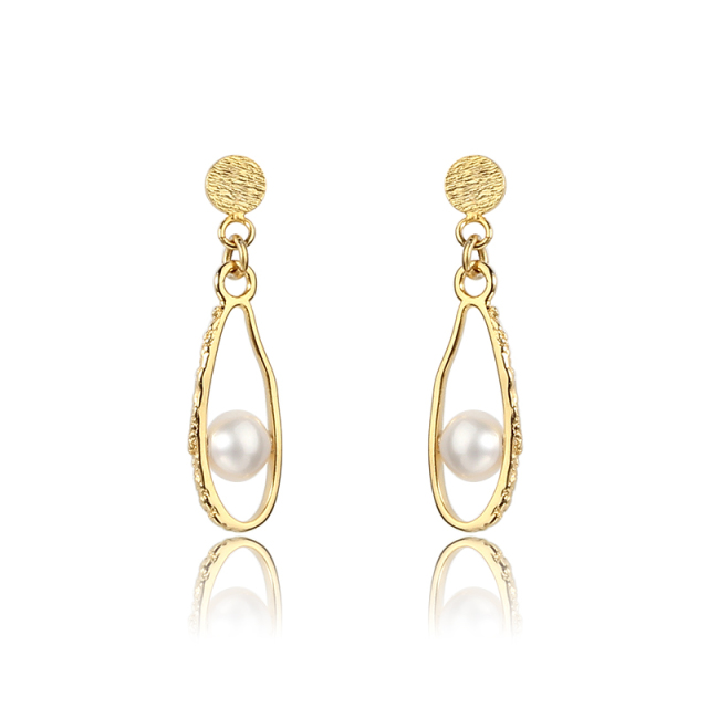 925 Sterling Silver Baroque Pearl Earring Studs