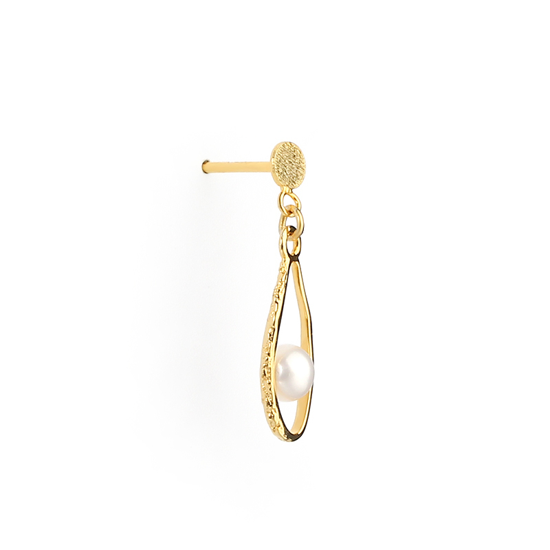 925 Sterling Silver Baroque Pearl Earring Studs