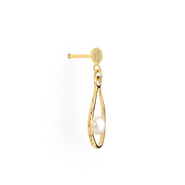 925 Sterling Silver Baroque Pearl Earring Studs