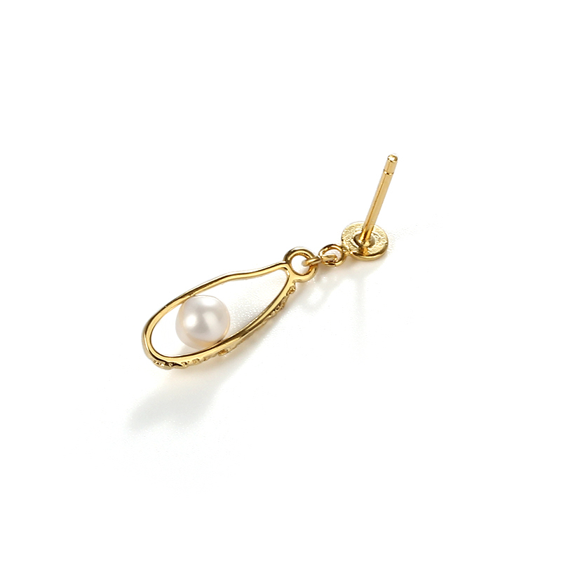925 Sterling Silver Baroque Pearl Earring Studs