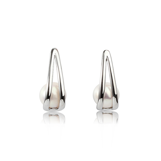 925 Sterling Silver Pearl Earring Studs
