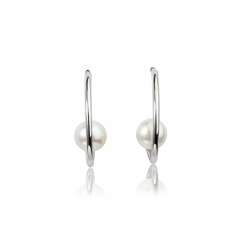 925 Sterling Silver Pearl Earring Studs