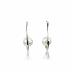 925 Sterling Silver Pearl Earring Studs