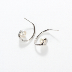 925 Sterling Silver Pearl Earring Studs