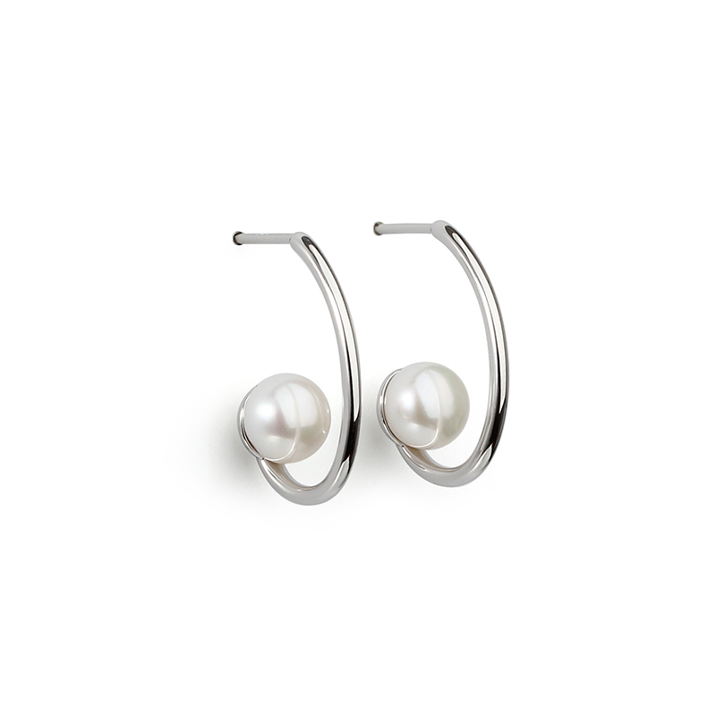 925 Sterling Silver Pearl Earring Studs