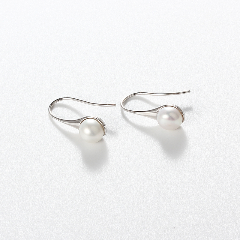 925 Sterling Silver Fresh Water Pearl Earring Hook