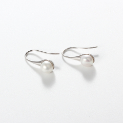 925 Sterling Silver Fresh Water Pearl Earring Hook