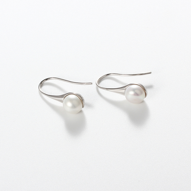 925 Sterling Silver Fresh Water Pearl Earring Hook
