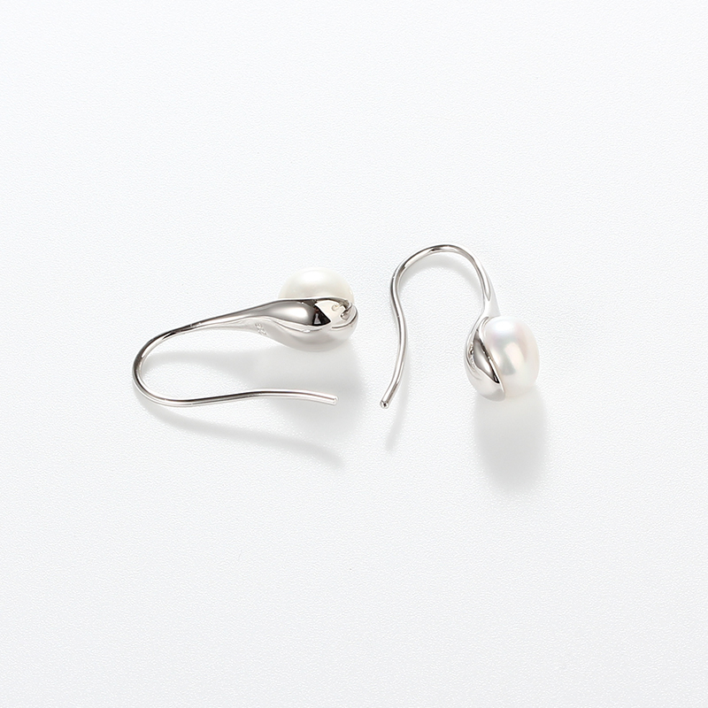 925 Sterling Silver Fresh Water Pearl Earring Hook