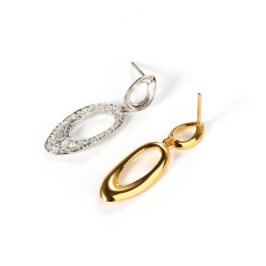 Sterling Silver 925 Raised Hammered Earring