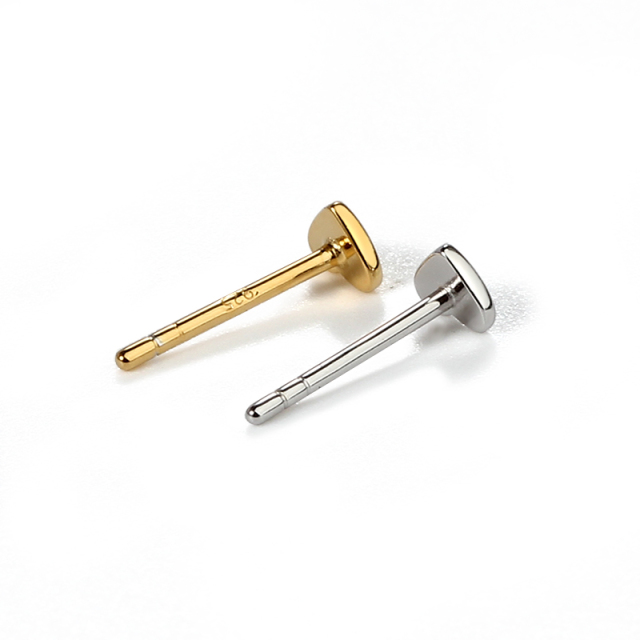 Sterling Silver 925 Simple Heart Ear Stud