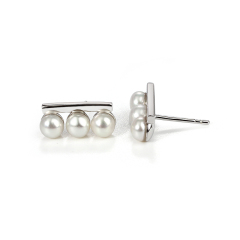 Sterling Silver 925 pearl Earring Stud