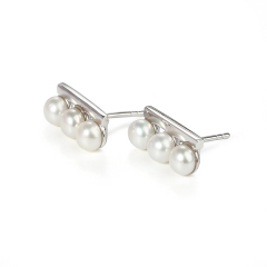 Sterling Silver 925 pearl Earring Stud