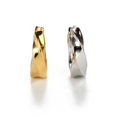 Sterling Silver 925 Twisted Huggie Earring 2022 New Trend