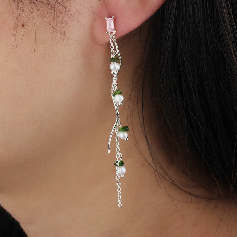 925 Sterling Silver Baroque Pearl Earrings