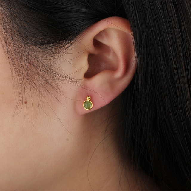 925 Sterling Silver CZ Earring Studs