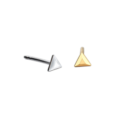 925 Sterling Silver Triangle Earring Studs