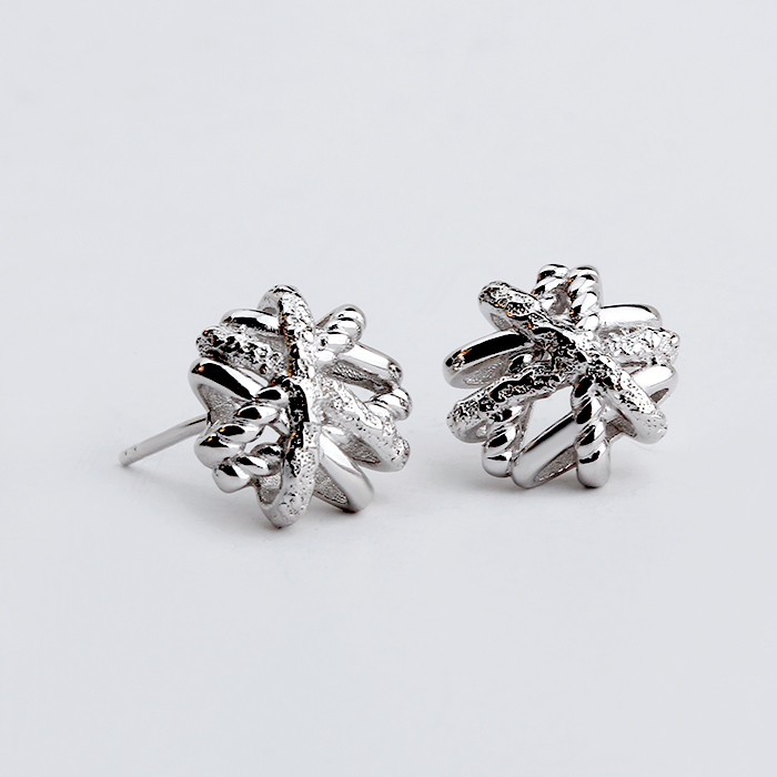 925 Sterling Silver Wholesale Encircle Women'S Earring Stud