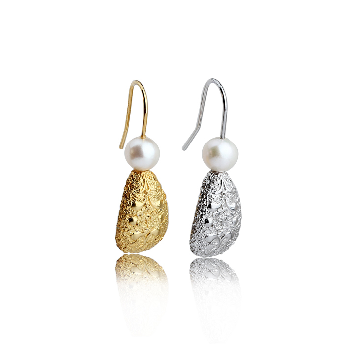 925 Sterling Silver Geometry Metal Drop Earrings Hook