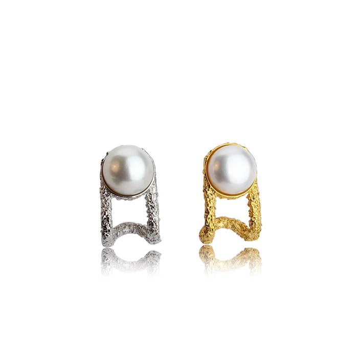 925 Sterling Silver Geometry New Design Earrings Stud