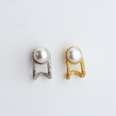 925 Sterling Silver Geometry New Design Earrings Stud