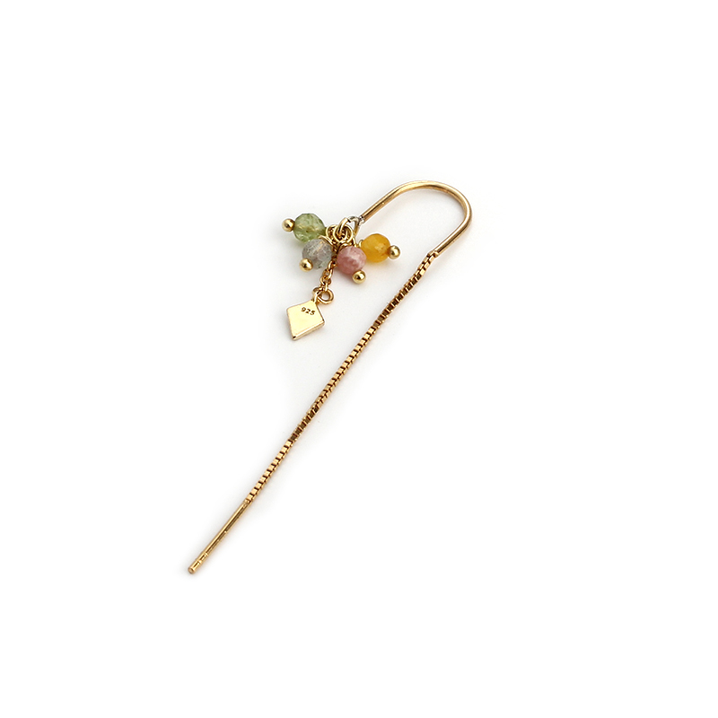 925 Sterling Silver Gemstone Earring Wire