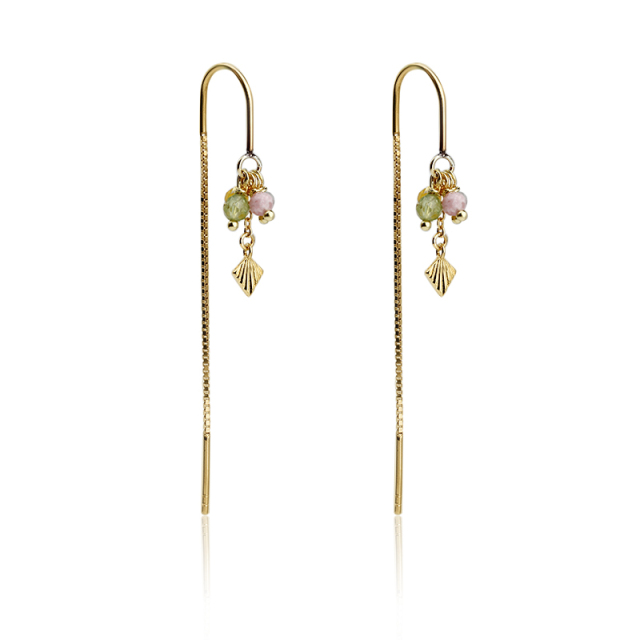 925 Sterling Silver Gemstone Earring Wire