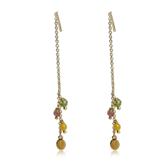 925 Sterling Silver Gemstone Handmade Earring Drop
