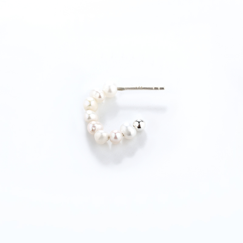 925 Sterling Silver Baroque Pearl Earrings Studs