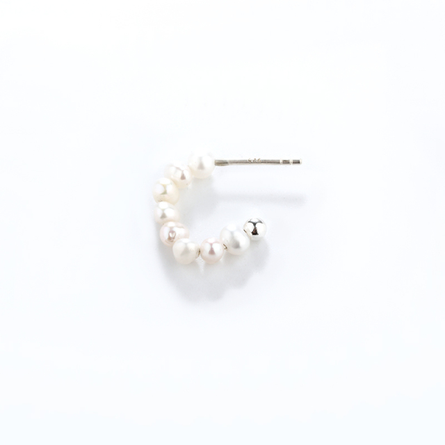 925 Sterling Silver Baroque Pearl Earrings Studs