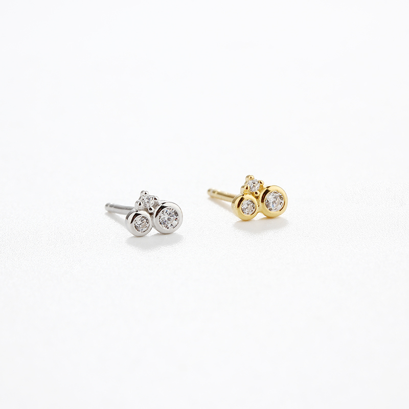 925 Sterling Silver CZ Earring Studs