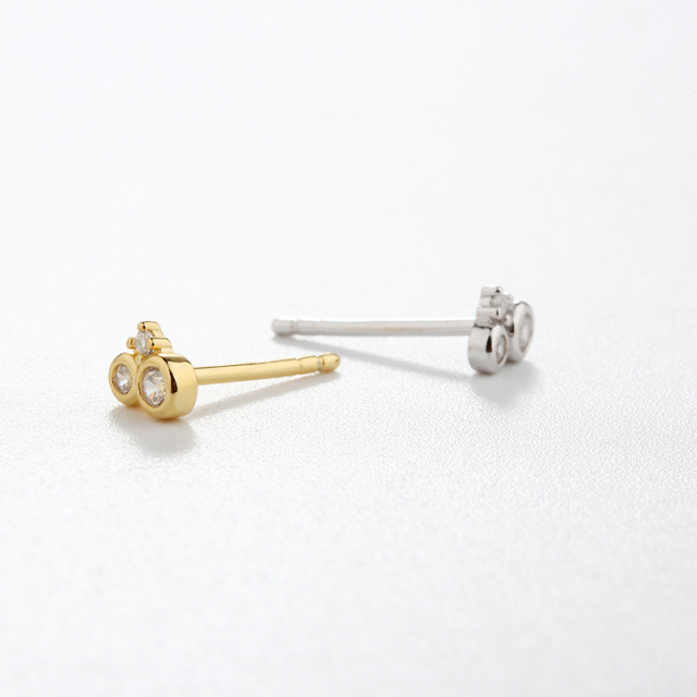 925 Sterling Silver CZ Earring Studs