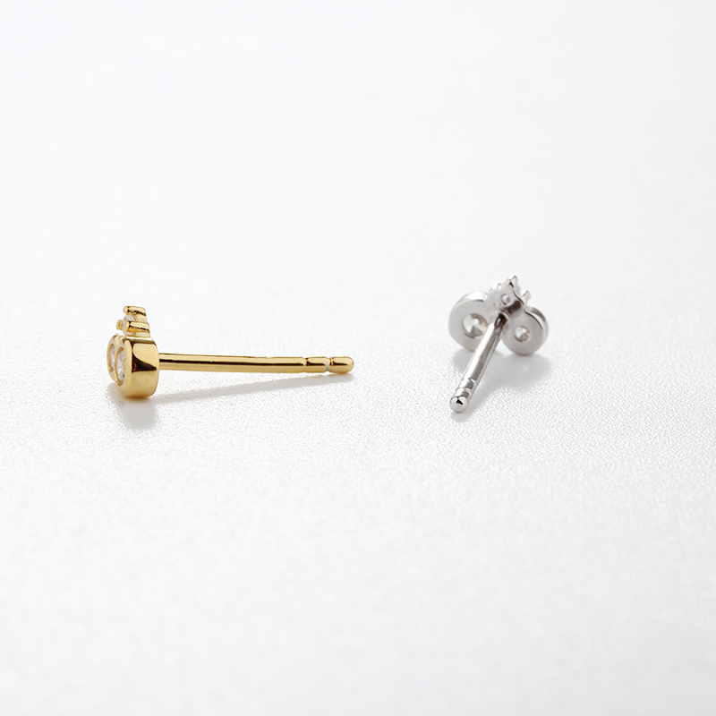 925 Sterling Silver CZ Earring Studs