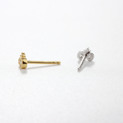 925 Sterling Silver CZ Earring Studs