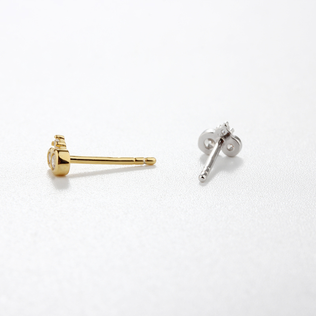 925 Sterling Silver CZ Earring Studs