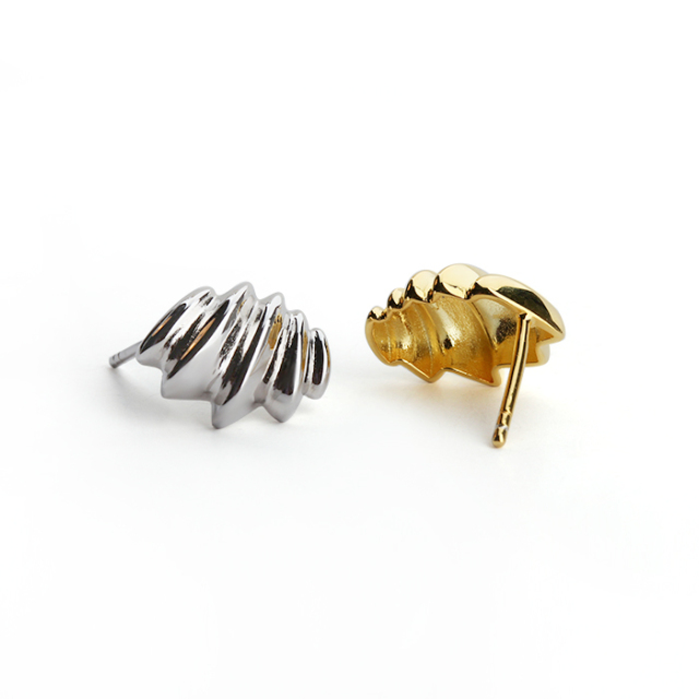 925 Sterling Silver Simple Elegant Earrings Stud New Trend