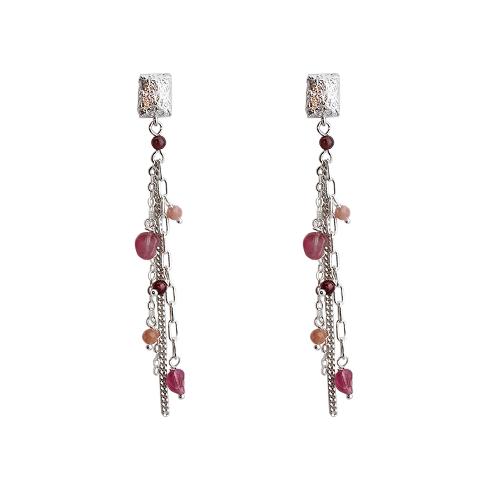925 Sterling Silver Handmade Jewelry Gemstone Earrings Drop