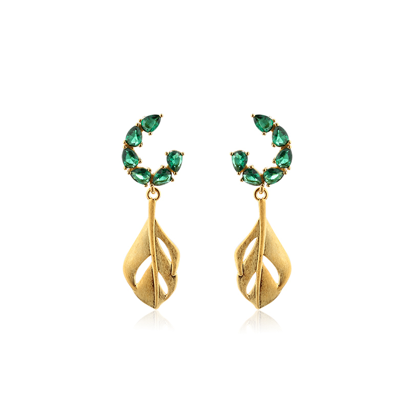 925 Sterling Silver Crystal &amp; Baroque Pearl Earring Studs